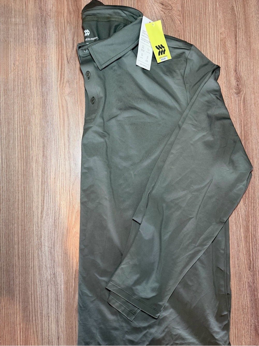 Polo shirt with tags